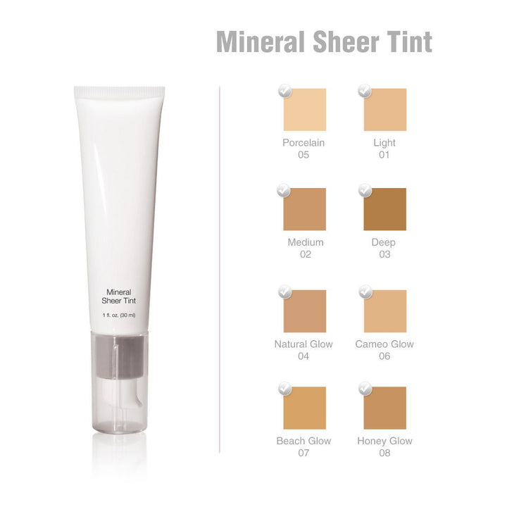 Mineral Sheer Tint Foundation Spf 20 New Makeup Tinted Moisturizer (Natural Glow)