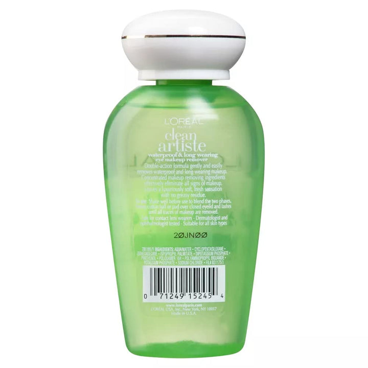 L'Oréal Paris Clean Artiste Eye Makeup Remover, Sensitive Eyes, 4 fl. oz.