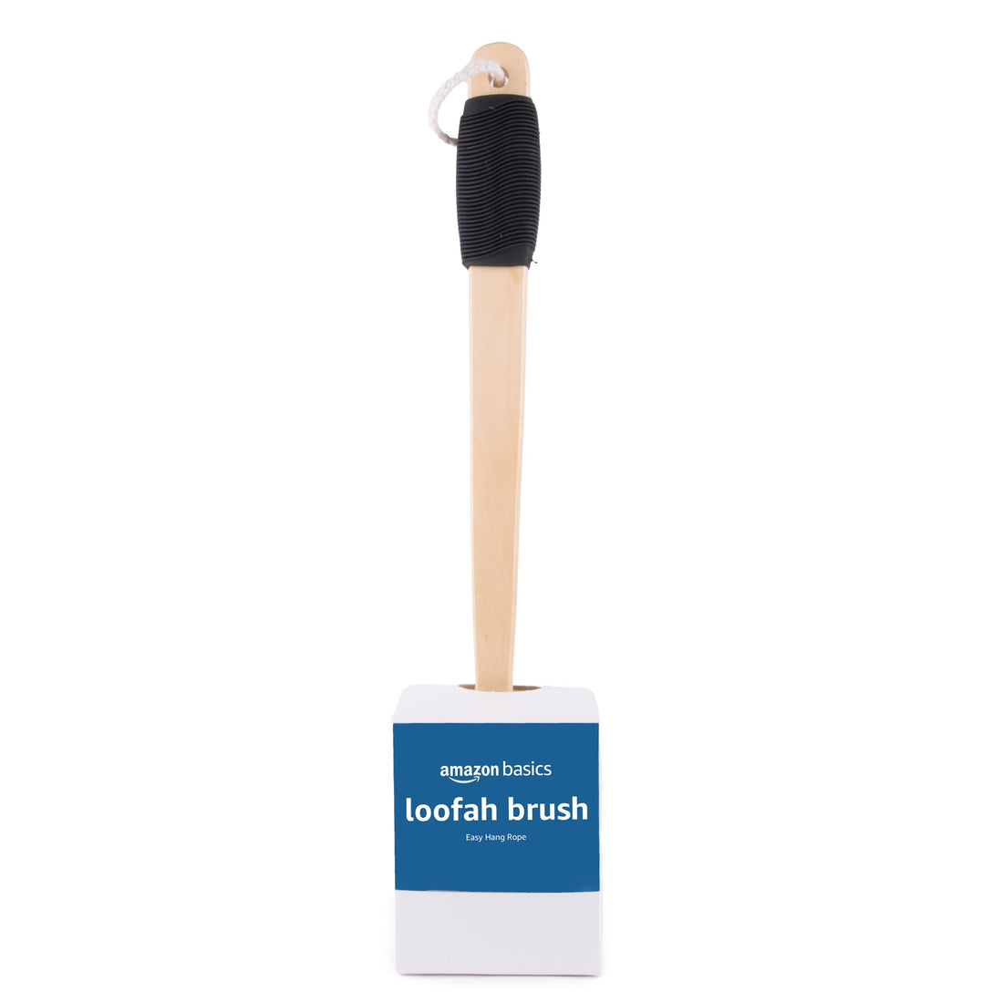 Amazon Basics Loofah Brush, Shower Brush with Handle
