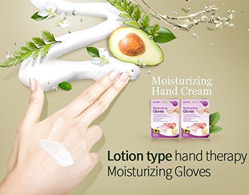 Moisturizing Glove-6Pk: Epielle Moisturizing Gloves Sunflower Seed Oil + Avocado Oil + Vitamin E (6 Pack)