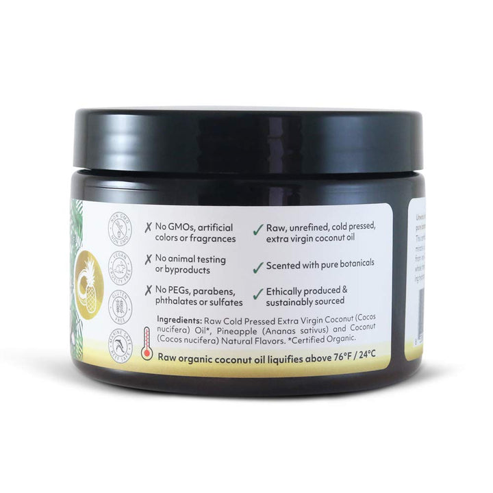 Organic Fiji Moisturizer, Pineapple Coconut, 12-Ounces