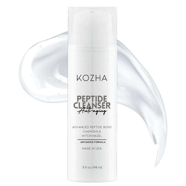 KOZHA Revitalize Your Skin Anti-Aging Peptide Facial Cleanser - A Must-Have in Your Skin Care Set, Gentle Face Wash for Women, Inspired by Korean Skin Care, All Skin Types (5 oz)
