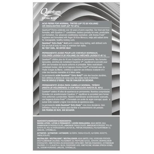 Zotos Quantum Extra Body Acid Permanent Unisex Treatment 1 Application