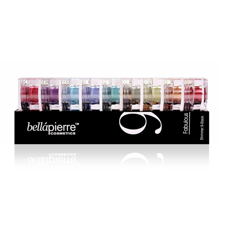 Bella Pierre 9-Stack Shimmer Powder Set, Fabulous, 9-Count