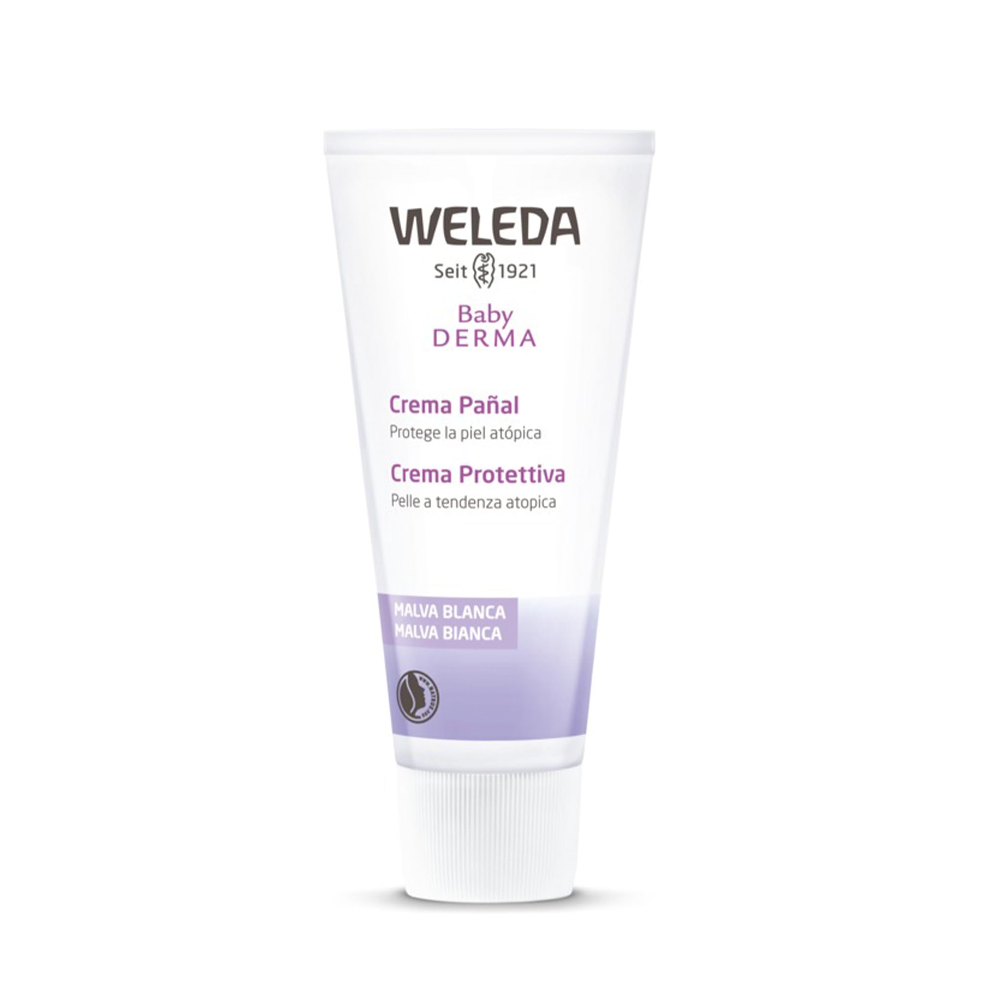 Weleda Baby White Mallow Diaper Care Cream, 1.7 Fluid Ounce, Fragrance Free Plant Rich Protection with White Mallow, Pansy, Sesame and Coconut Oils