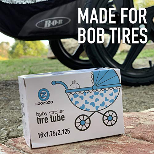 ZOZOZO BOB Stroller Tire Tube Replacement 16x1.75 Rear Inner Tube for Wayfinder, Alterrain, Revolution Flex/Pro/SE, Strides, Ironman & Duallie Joggers – Durable, Easy to Install & Leak-Resistant