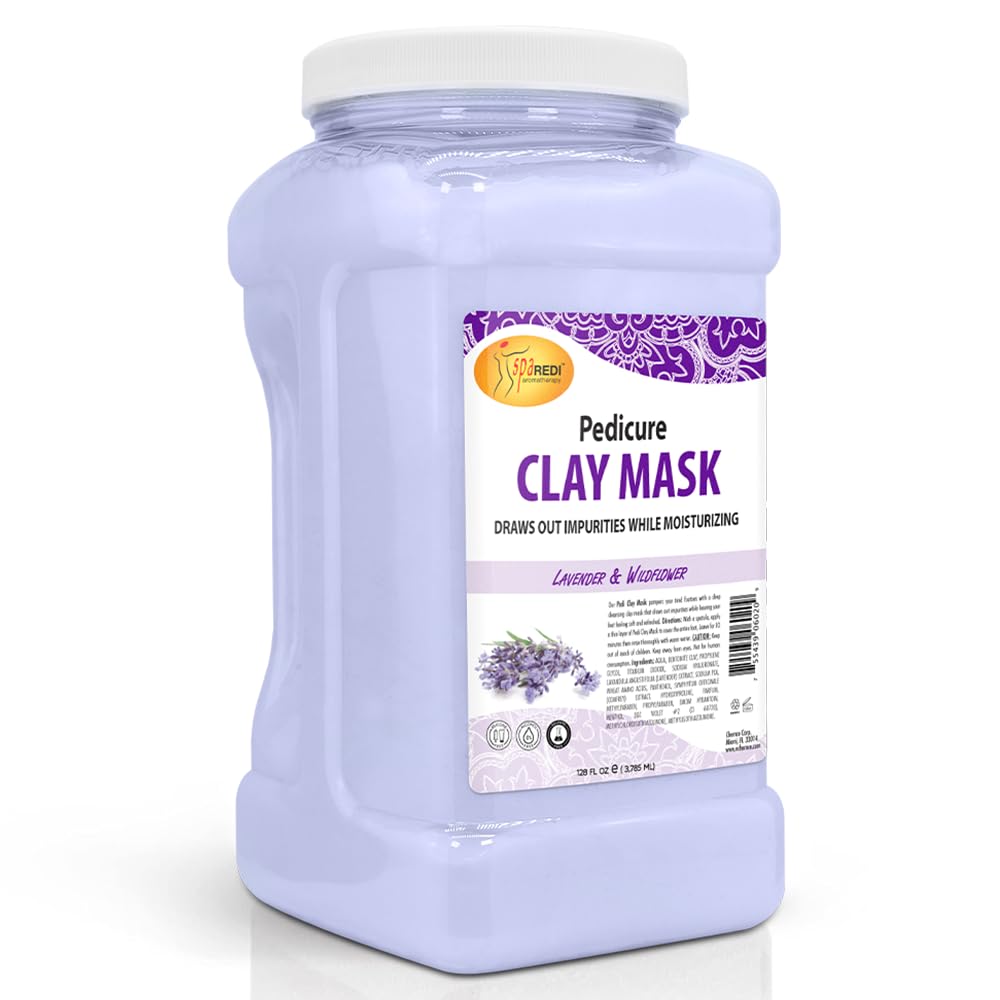 Spa Redi Pedi Clay Mask Lavender & Wildflower (Gallon) by Sparedi