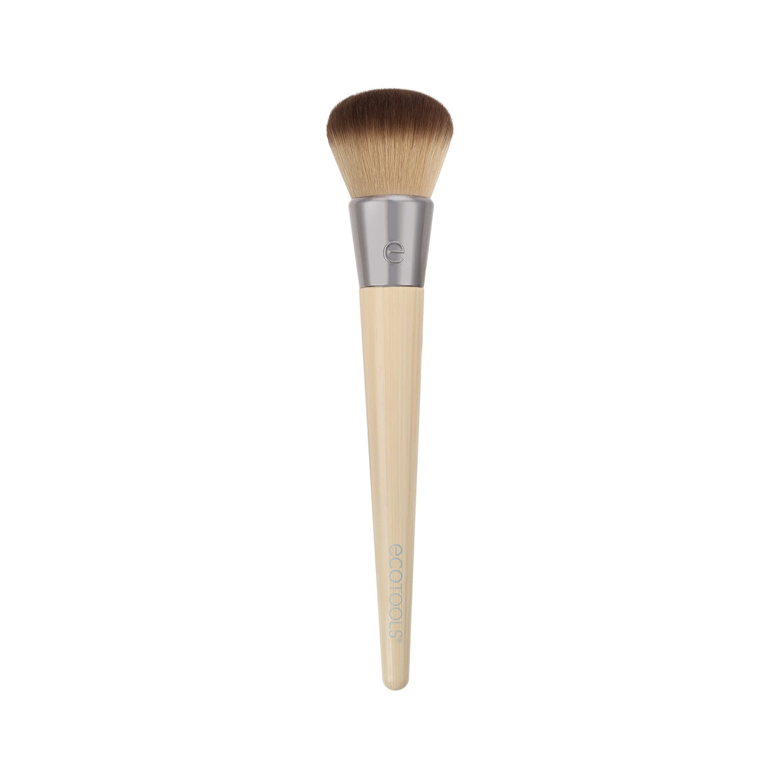 EcoTools Blending Face Makeup Brush, For Liquid & Cream Foundation, Bronzer, & Blush, Multipurpose Makeup Brush, Dense, Synthetic Bristles, Eco Friendly, Cruelty-Free & Vegan, 1 Count