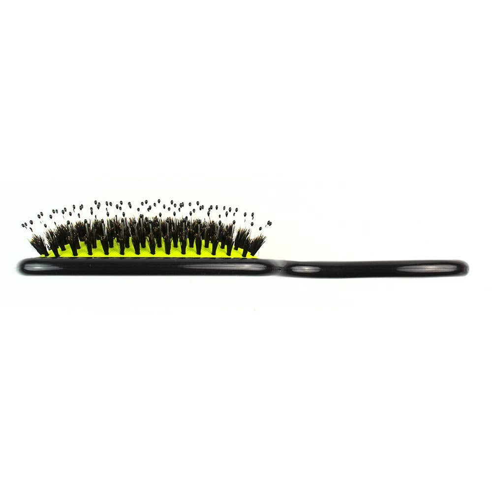 Wet Brush Shine Enhancer Hair Brush - Black - Exclusive Ultra-soft IntelliFlex Bristles - Natural Boar Bristles Leave Hair Shiny And Smooth For All Hair Types - For Women, Men, Wet And Dry Hair