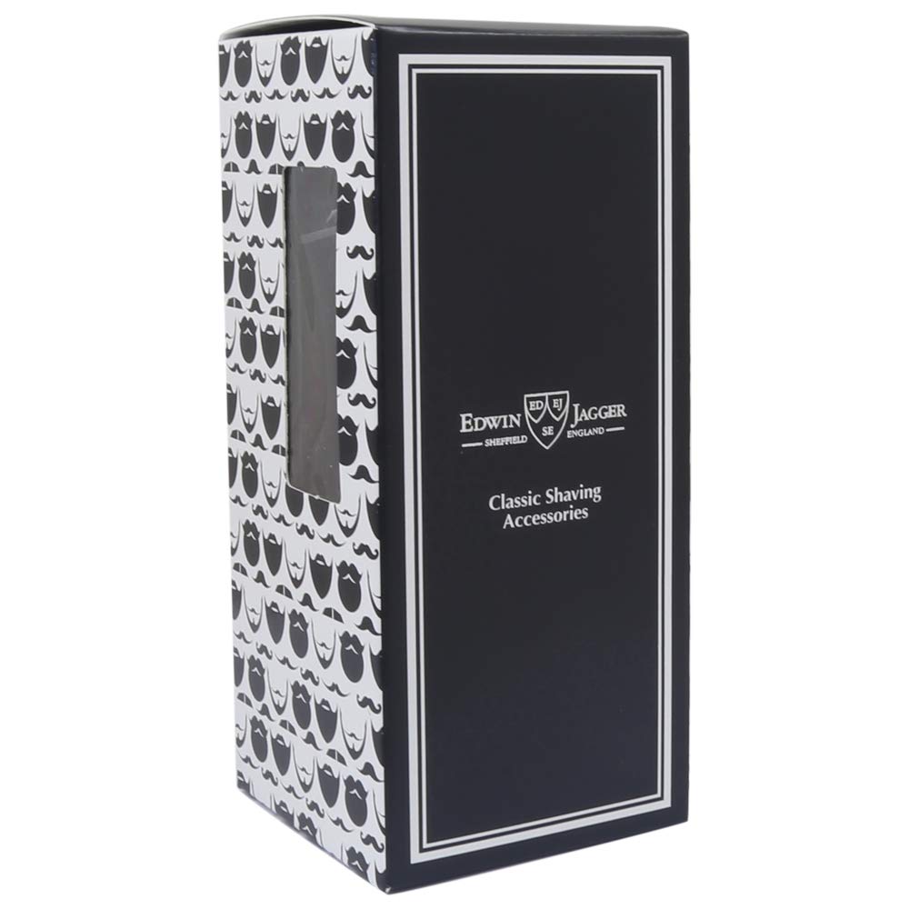 Edwin Jagger Regular Handle, Black Chrome Laser 3D Diamond: Double Edge Safety Razor, Regular Handle, Black Chrome Laser 3D Diamond