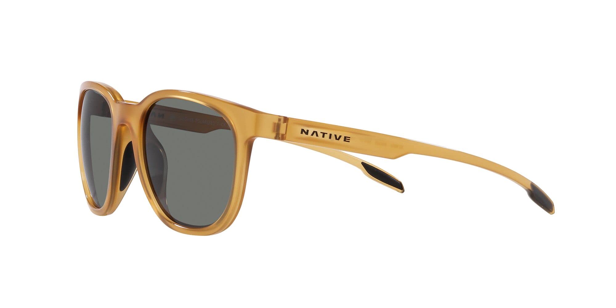 Native XD9042 Targhee Sunglasses, Topaz Crystal/Grey Polarized, 54 mm