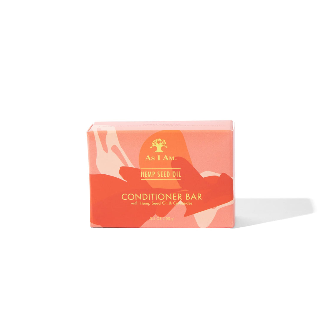 As I Am Hemp Seed Oil Conditioner Bar - 3.5 ounce - with Ceramides, Calendula, Betaine - Made in USA