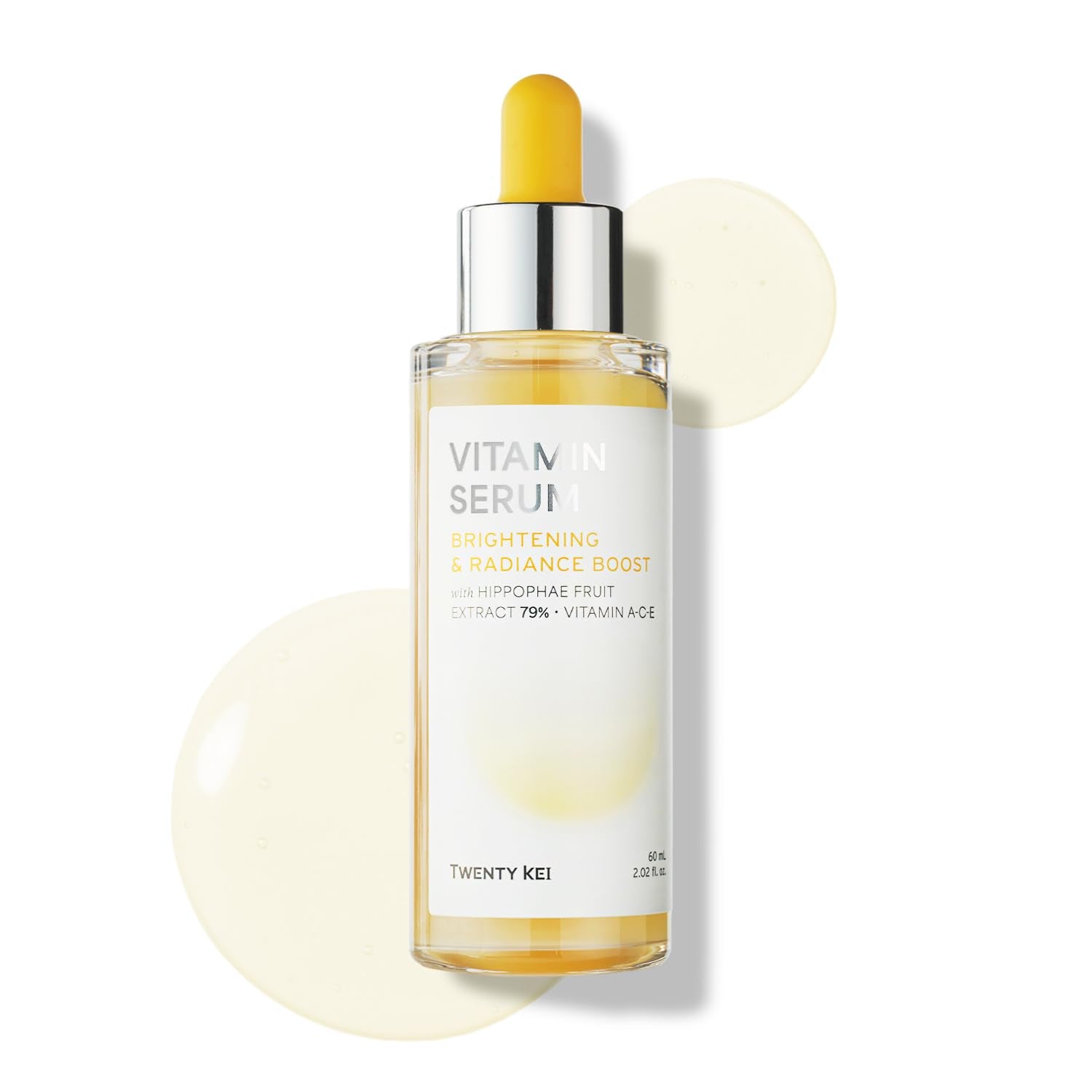 TWENTY KEI Vitamin Serum for radiance boost - Hippophae Fruit + Vitamin A,C,E (2.02 Fl Oz / 60ml)