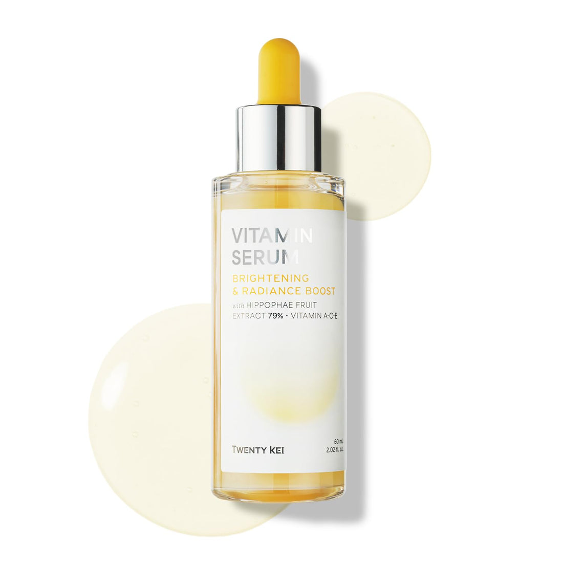 TWENTY KEI Vitamin Serum for radiance boost - Hippophae Fruit + Vitamin A,C,E (2.02 Fl Oz / 60ml)