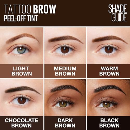 Maybelline New York Brow Tattoo Longlasting Tint, Dark Brown, 4.9 ml