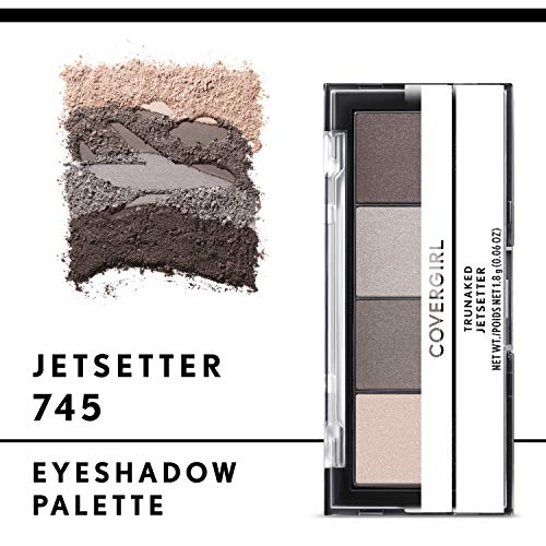 COVERGIRL Trunaked Quad Eyeshadow Palette, Jetsetter, Jetsetter, 0.06 Ounce