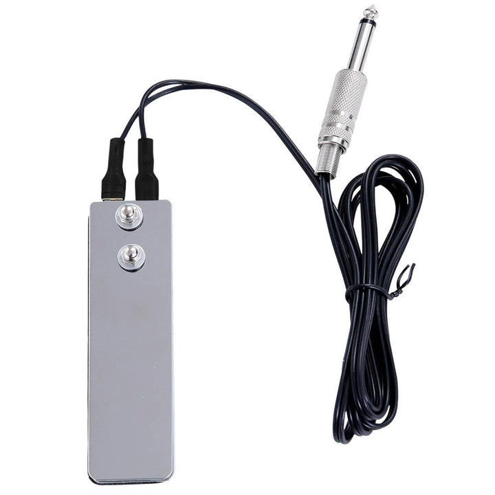 Tattoo Foot Pedal Switch,Mini Flat Stainless Steel Pedal Tattoo Machine Metal Tattoo Power Switch Tattoo Power Supply For Tattoo Power Machine Guns Tattoo Kits Tattoo Supplies
