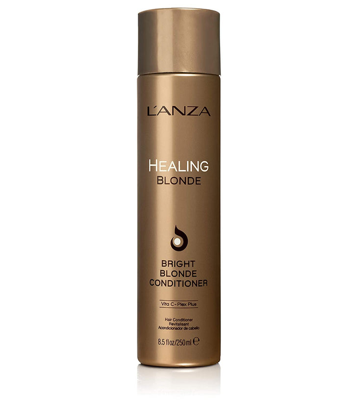 L'ANZA Healing Blonde Bright Conditioner, Formulated for Natural & Decolourized Blonde Hair, Boosts Shine and Brightness while Healing, with Sulfate-free, Paraben-free, Gluten-free Formula (8.5 Fl Oz)