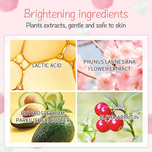 MIESCHER Peach Exfoliating Body Scrub, Ultra Hydrating and Gentle Smoothing Scrub for Body & Face - Remove Dull, Dead Skin, Minimize Pores, Essential Skin Care for Men and Women