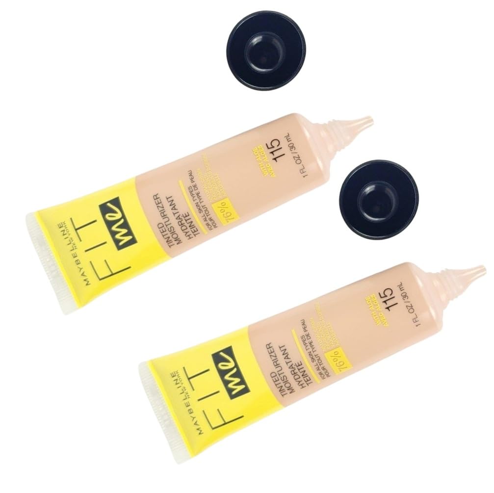 Maybelline New York Pack of 2 Fit Me Tinted Moisturizer, 115