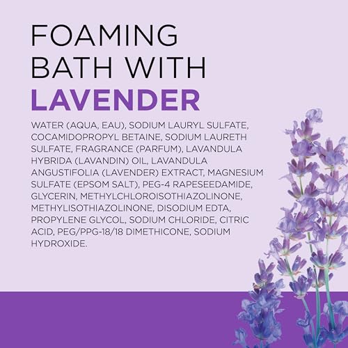Dr Teal's Foaming Bath with Pure Epsom Salt, Soothe & Sleep with Lavender, 34 fl oz (Packaging May Vary)