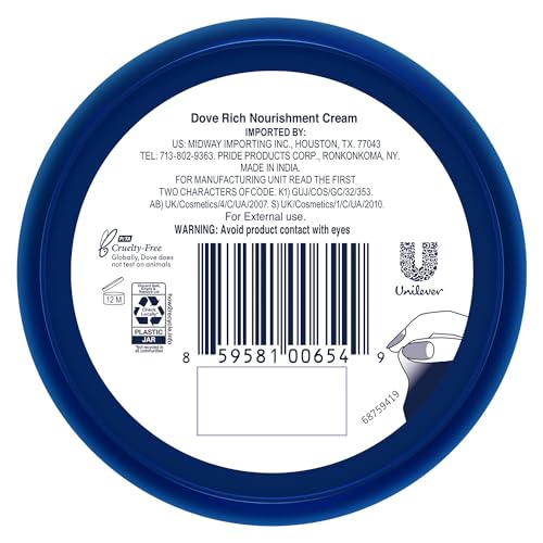 Dove Body Love Rich Nourishment Cream, Face, Hand & Body Lotion for Extremely Dry Skin, Fast-Absorbing 72-Hour Moisturizing Cream with Ceramide Serum, Travel Size, 2.53 Oz (Pack of 12)