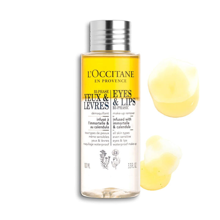 L'Occitane Bi-Phasic Make-Up Remover For Eyes Lips 100Ml