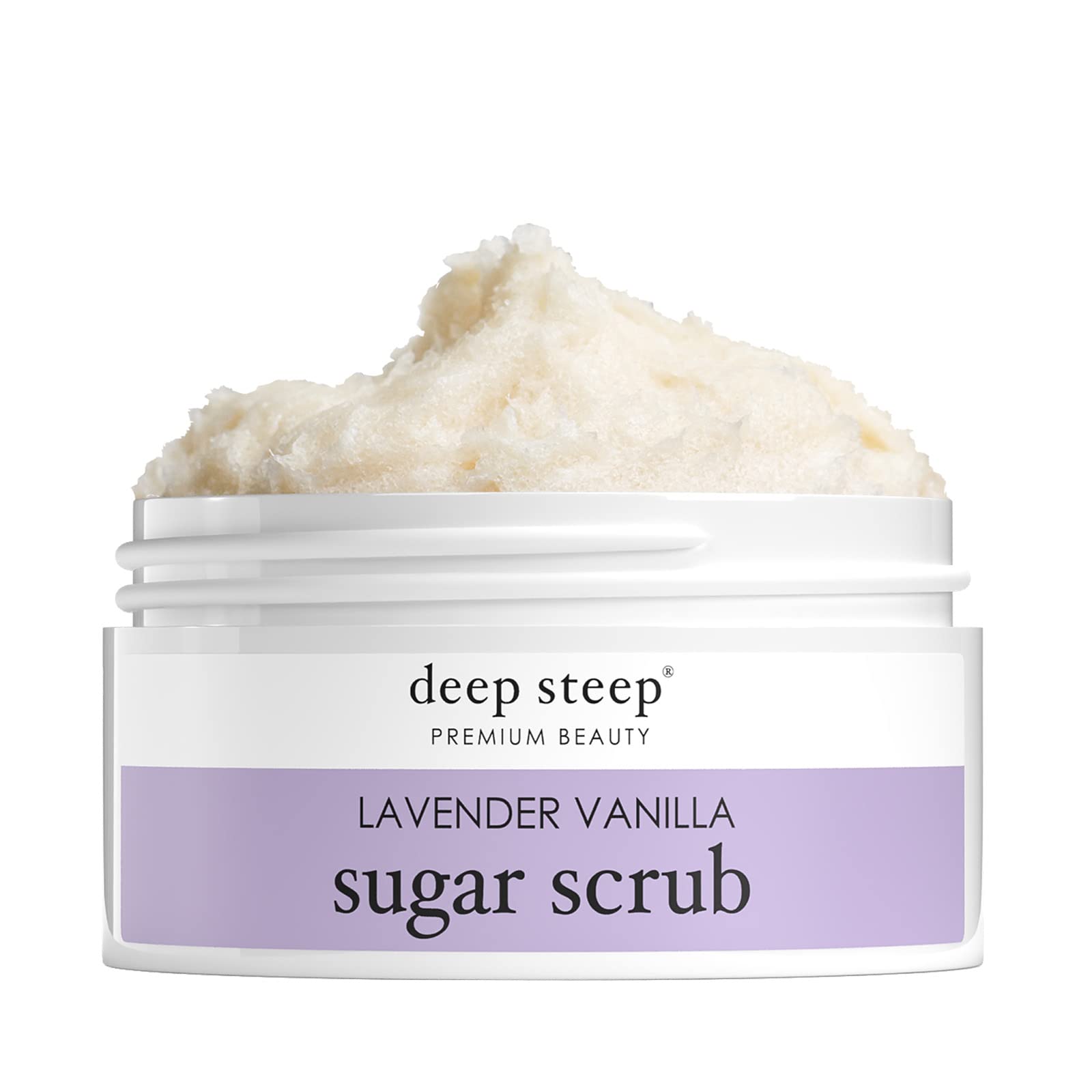 Deep Steep Argan Oil Sugar Scrub, Lavender Vanilla, 8 Ounce