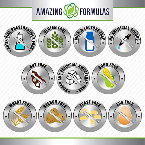Amazing Formulas Vitamin B Complex with 11 Key Nutrients | 120 Tablets Supplement | Vitamin B1, B2, B3, B6, B12, Folic Acid, Biotin, Choline, Inositol, PABA
