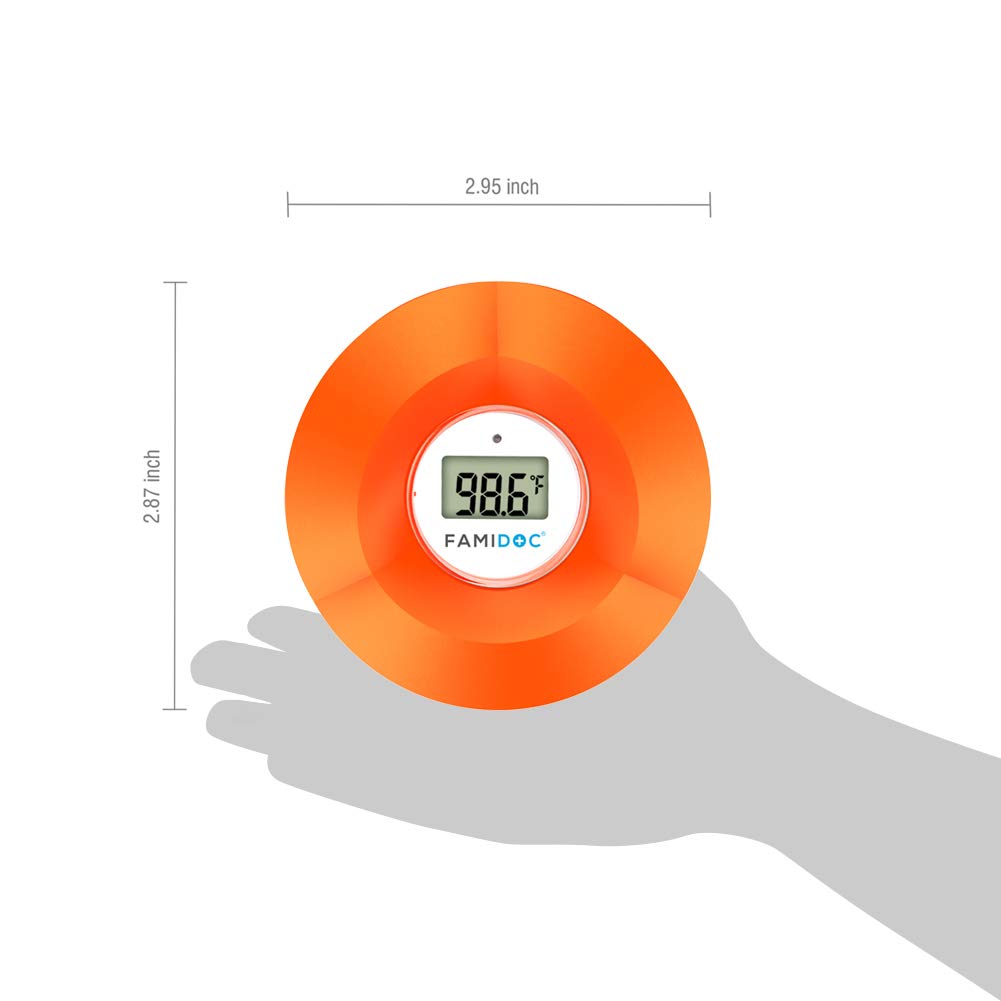 Famidoc Baby Bath Thermometer Floating Toy Bath Tub Thermometers, Flower