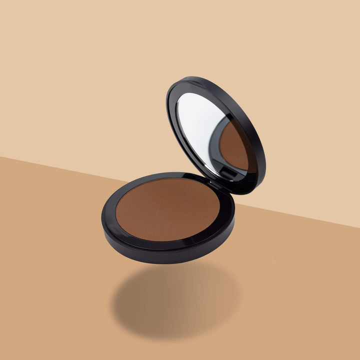 Wunder2, GO BEYOND FOUNDATION Makeup Pressed Powder Natural Cream Finish, Medium Deep