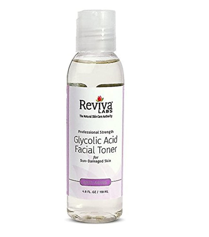 Reviva Labs Glycolic Acid Facial Toner, 4-Ounces (Pack of 2)
