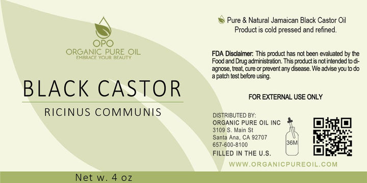 organic pure oil - Jamaican Black Castor Oil 4 oz Pure Natural Cold Pressed Refined Extra Virgin for Hair Stimulant Skin Moisturizer