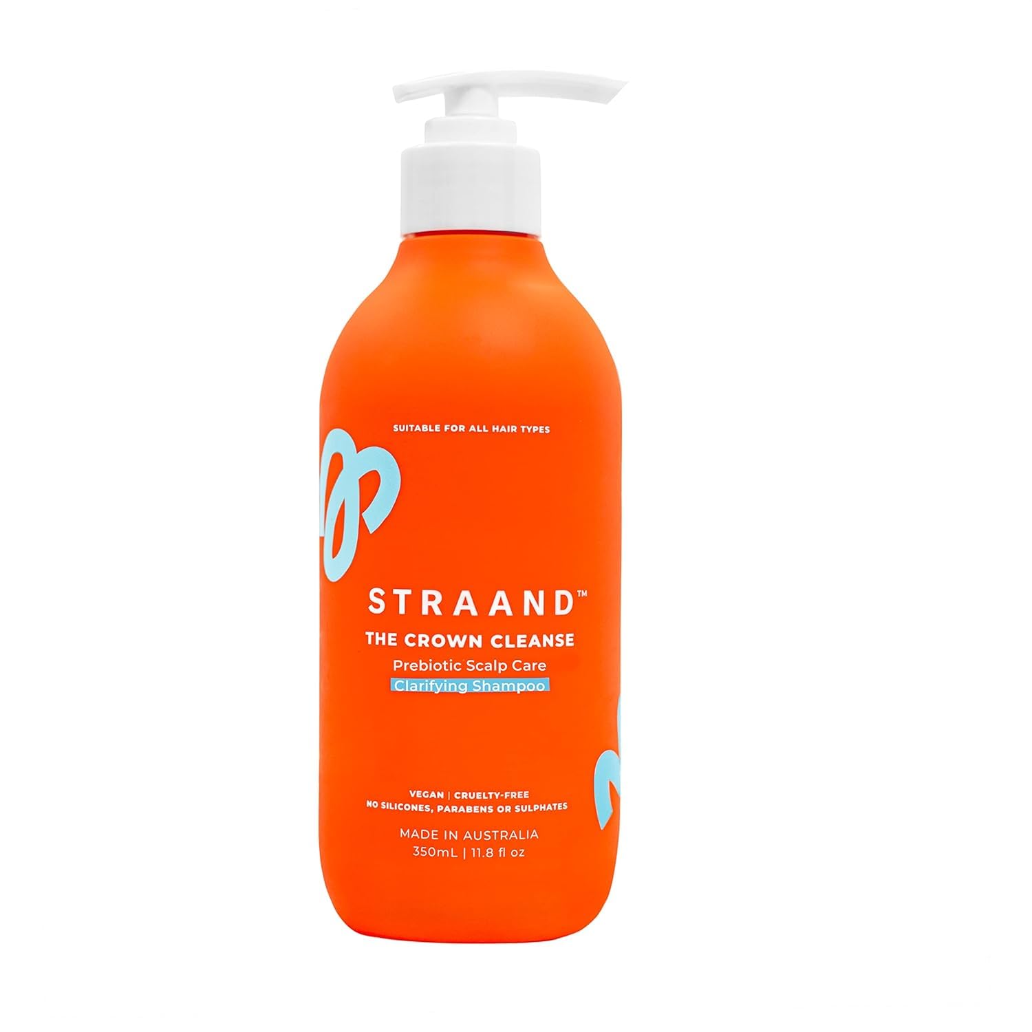 Straand Crown Cleanse Clarifying Shampoo - Itchy Scalp Detox Shampoo with Peppermint Oil & Prebiotics - Hydrates Dry Scalp & Balances Your Microbiome for Healthy, Shiny Hair (11.8 oz)
