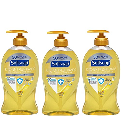 Softsoap Kitchen Fresh Hands Antibacterial Soap Citrus Extracts (3 Pack of ll.25 FL Oz. Size)