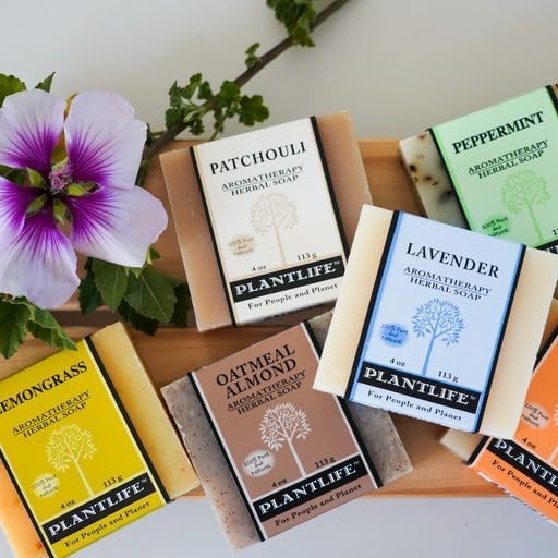 Plantlife Value 6 Pack-Patchouli 100% Pure & Natural Aromatherapy Herbal Soap - 4 oz each