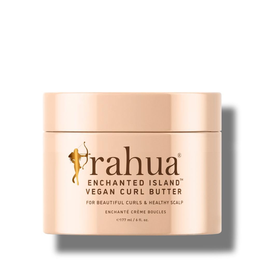 Rahua Enchanted Island Vegan Curl Cream Butter, 6 Fl Oz, Curly Hair Products for Scalp Care & Hair Care, Leave In Styling Cream for Frizz Control, Nourishing Natural, Plant-Based Derived Ingredients