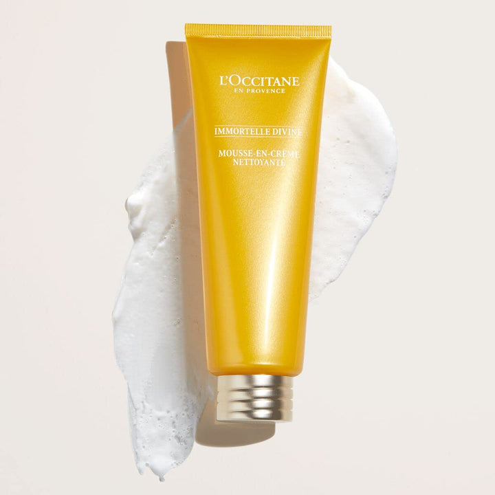 L'Occitane Cream-to-Foam Facial Cleanser Infused with Fig and Honey for Normal to Oily Skin