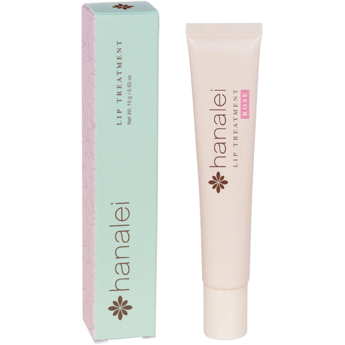 Lip Treatment (Rose) by Hanalei, Made with Kukui Oil, Shea Butter, Agave, and Grapeseed Oil Soothe Dry Lips, 15g (Cruelty free, Paraben Free) MADE IN USA