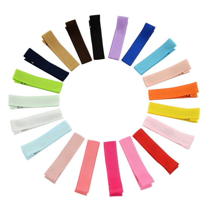 inSowni 20 Pack 1.8 Fully Lined DIY Alligator Hair Clips Barrettes for Baby Girls Toddlers