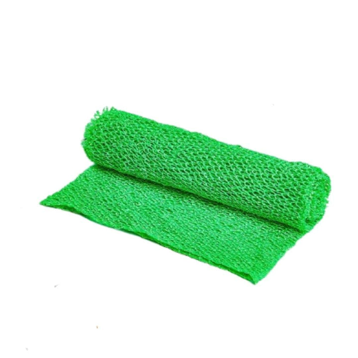 African Exfoliating Net, Sponge, Bath, Body Wash, Back Scrubber, Shower, Long, Stretchable (Green)