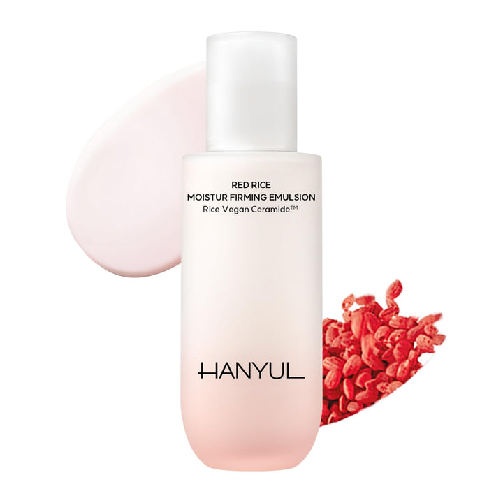 Hanyul Red Rice Moisture Firming Emulsion | Vegan Ceramide Lotion with Korean Rice for Deep Hydration, Vegan Collagen for Firming Skin, Dermatologist tested, 4.23 fl.oz.