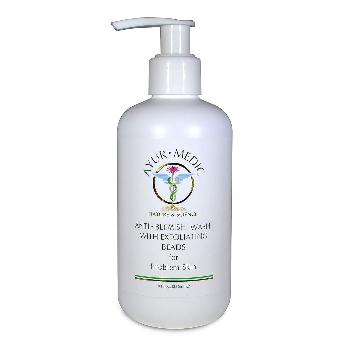 Ayur-Medic Anti-Bacterial Wash with Exfoliating Beads (8 oz)