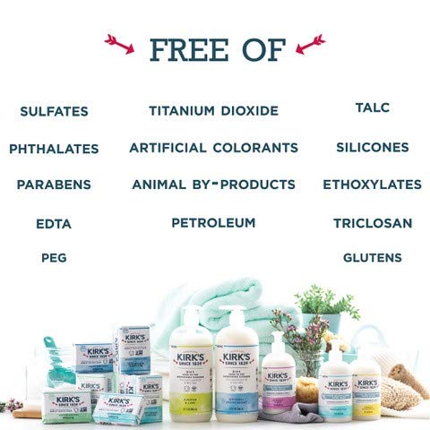 Kirk's Original Coco Castile Bar Soap Original Fresh Scent 4 Ounces (Pack of 10)