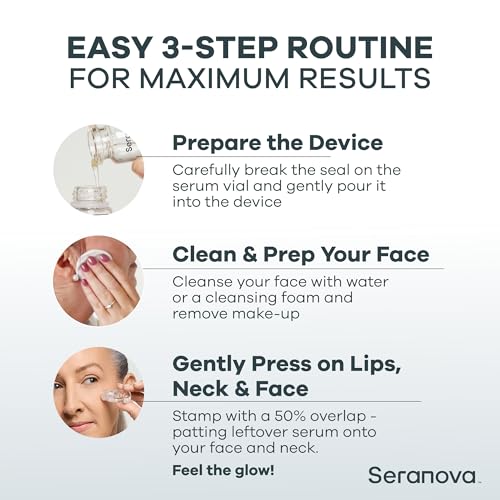 Seranova Micro Infusion for Skin Care, Facial Moisturizing Essence, Serum Smooth Skin Facial Serum for All Skin Types, 1-Month Supply