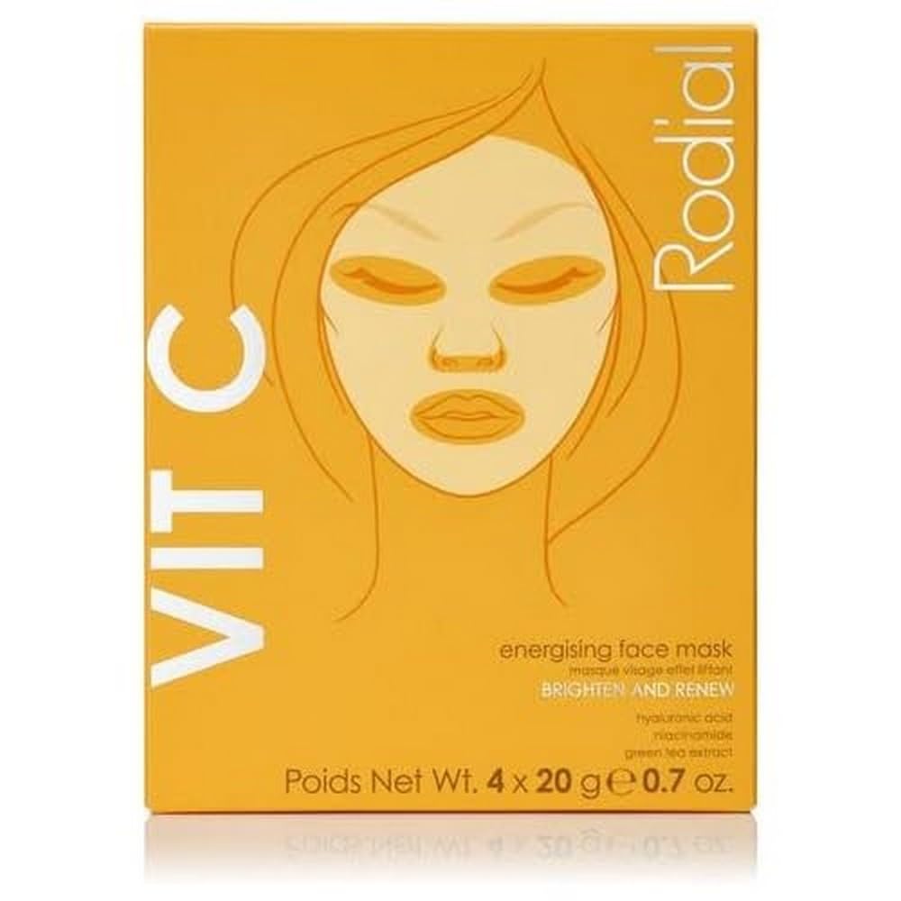 Rodial Vit C Energising Sheet Masks, 4 ct.