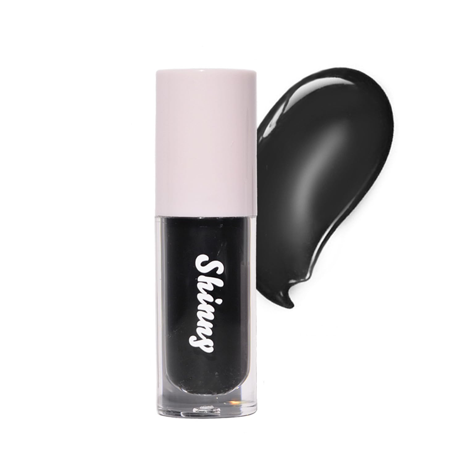 MAEPEOR Black Glossy Lipgloss 5 Colors Nourishing High-shine Glossy Lipgloss Luscious-colors Non-Sticky Shine (Black)