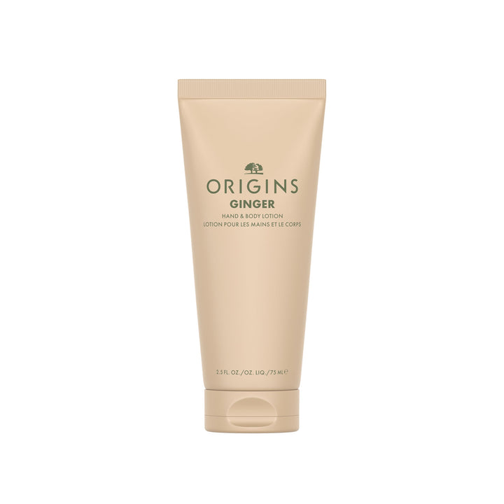 Origins Ginger Hand & Body Lotion for Dry Skin | Hydrates & Softens | With Vitamin E & Aloe Vera | Travel Size, 2.75 Fl Oz