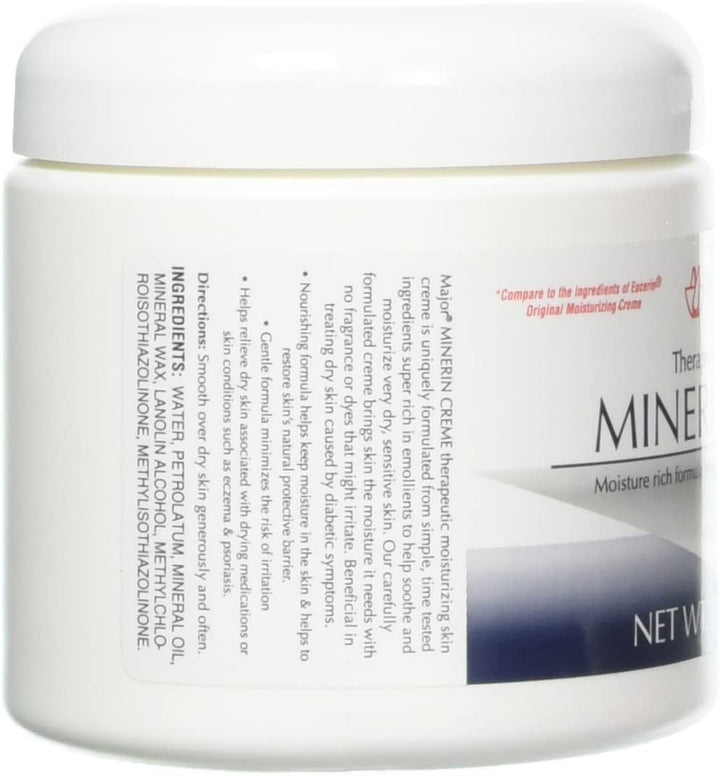 Therapeutic Moisturizing Minerin Creme 16oz for Dry, Sensitive Skin (Pack of 3) by Minerin