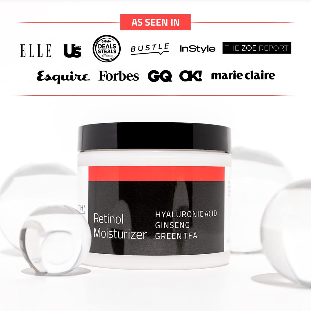 YEOUTH Retinol Cream Moisturizer 2.5% for Face with Hyaluronic Acid, Ginseng and Green Tea (2oz)